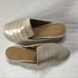 Michael Kors Faux Crocodile Slides